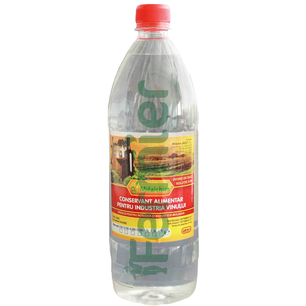 Dioxid De Sulf 2L Conservant Alimentar Pentru Vin