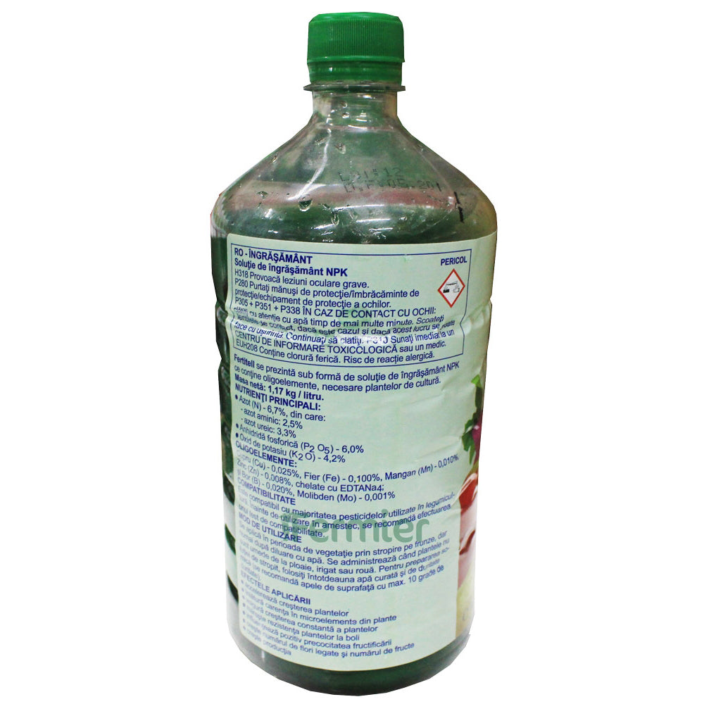 Fertitell 1L Ingrasamant Foliar (Cereale, Vita De Vie, Legume, Cartof, Pomi Fructiferi, Flori)