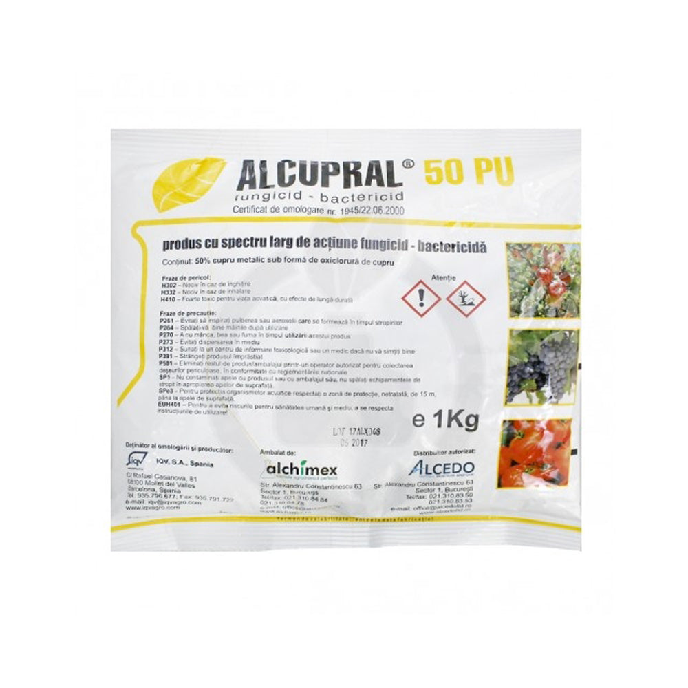 Alcupral 50Pu 1 Kg, Fungicid Contact (Pomi, Legume, Vita De Vie)