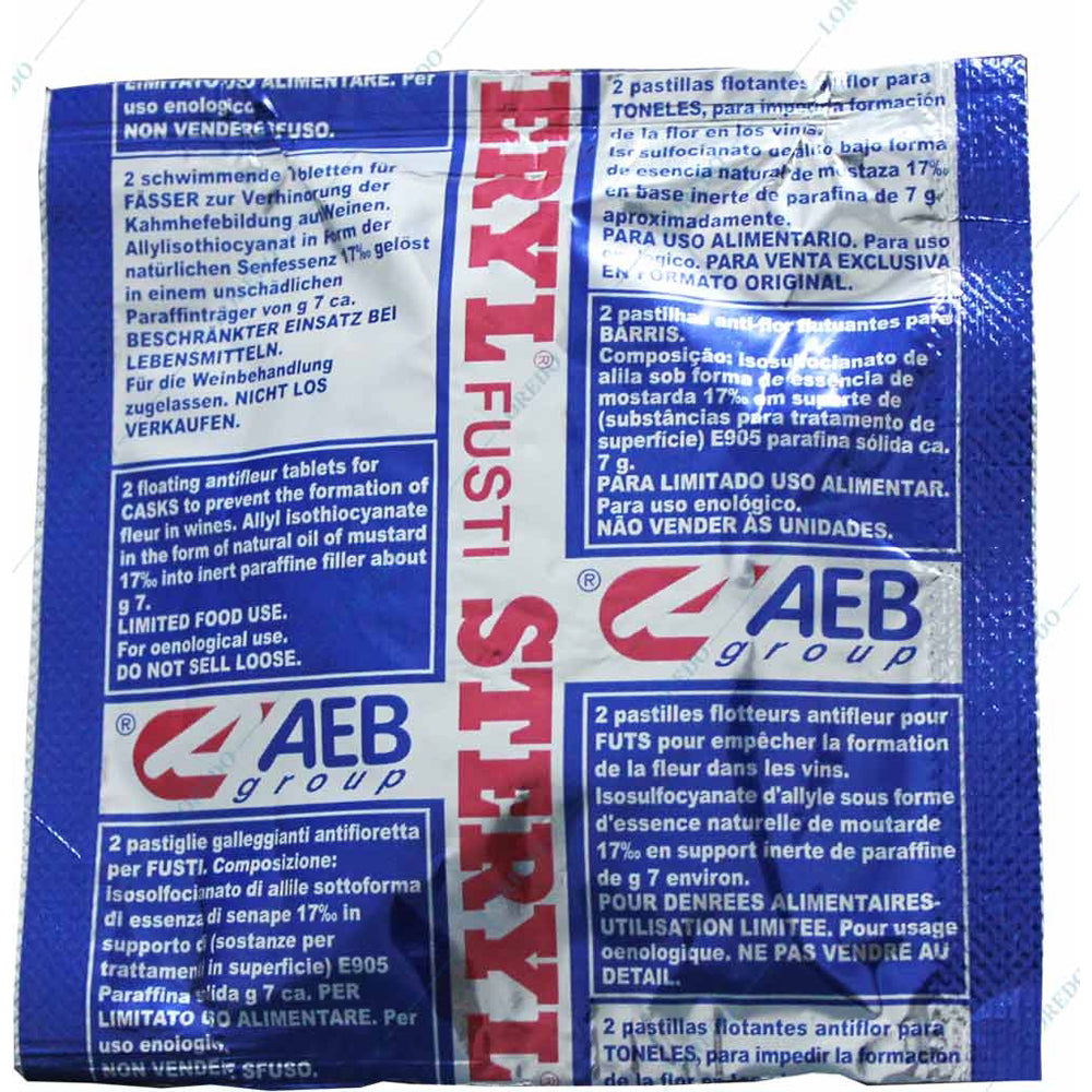 Steryl Vasche, Aeb (Pastile Antifloare Vin) Pentru Butoaie