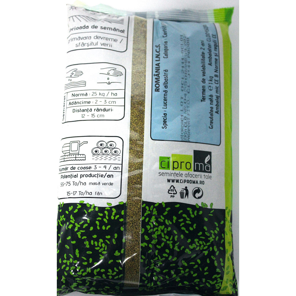 Seminte Lucerna Ileana 1 Kg, Ciproma