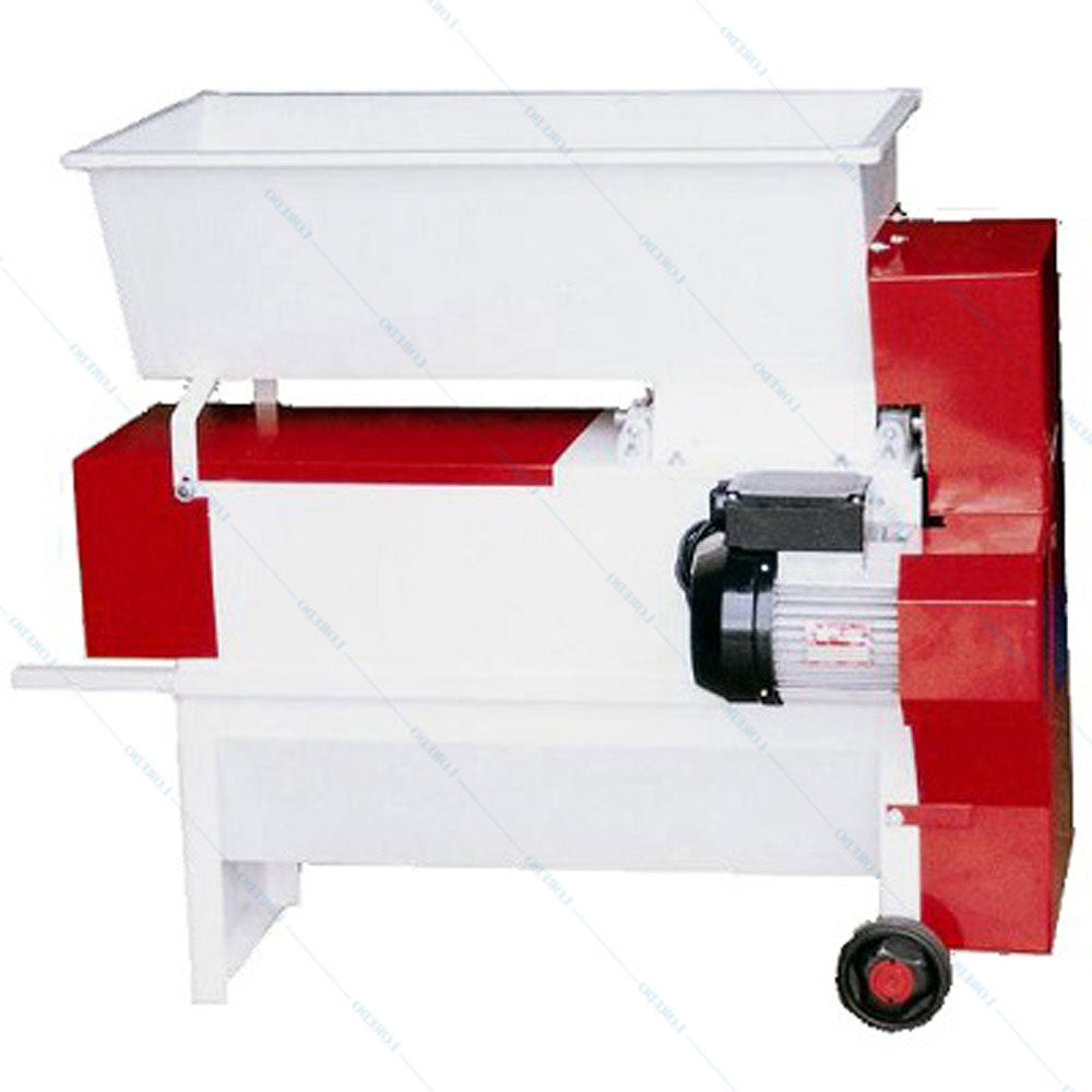 Eno 20 Smalto, Zdrobitor Desciorchinator Struguri, Cu Motor, Enoitalia, Cuva Si Carcasa Din Tabla Smaltuita, Cuva Cu Snec, Pompa Preluare Mustuiala, Motor 1,5 Kw, Productivitate 1600-1800 Kg/H, Productie Italia