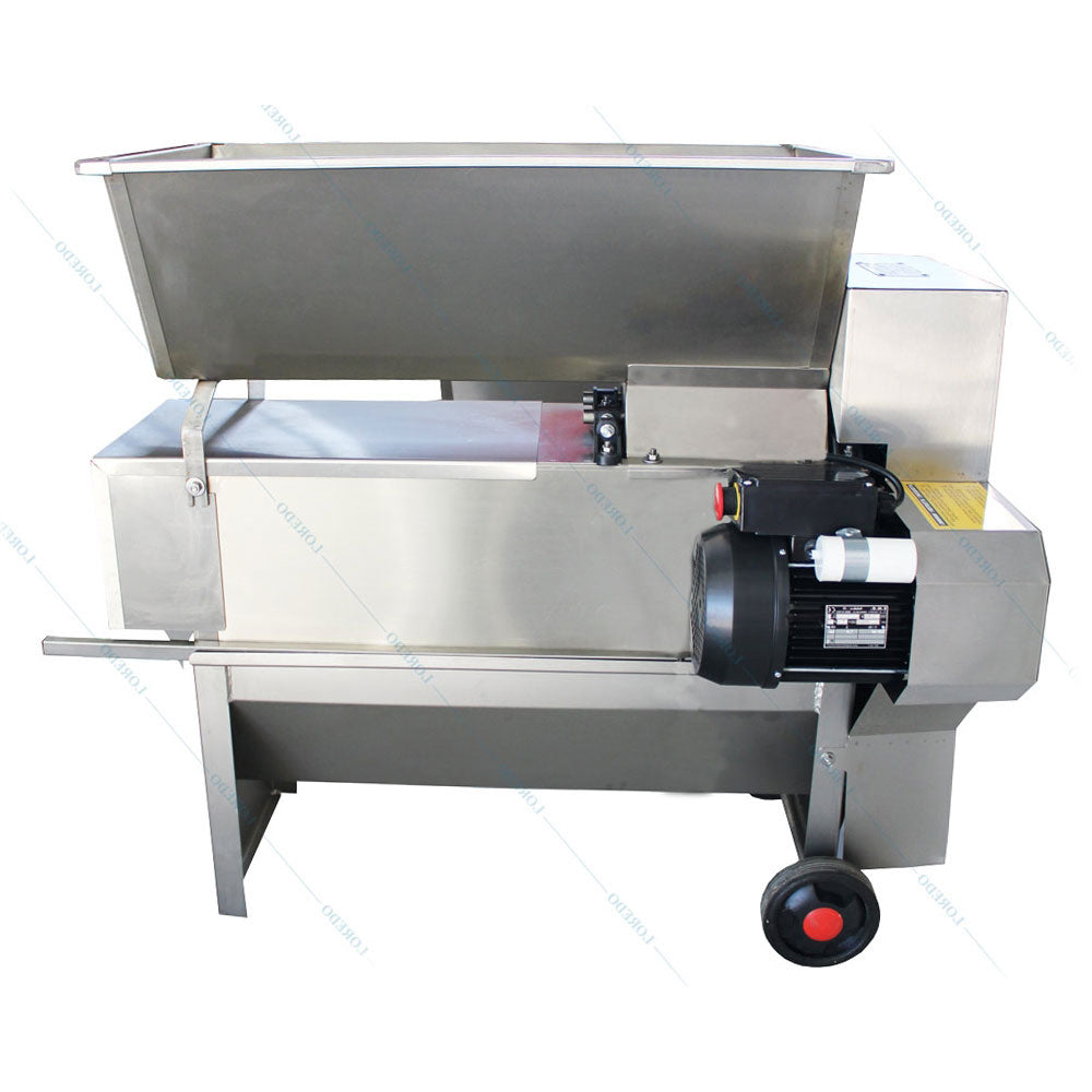 Eno 20 Inox, Zdrobitor Desciorchinator Struguri, Cu Motor, Enoitalia, Cuva Si Carcasa Inox, Cuva Cu Snec, Pompa Preluare Mustuiala, Motor 1,5 Kw, Productivitate 1600-1800 Kg/H, Productie Italia