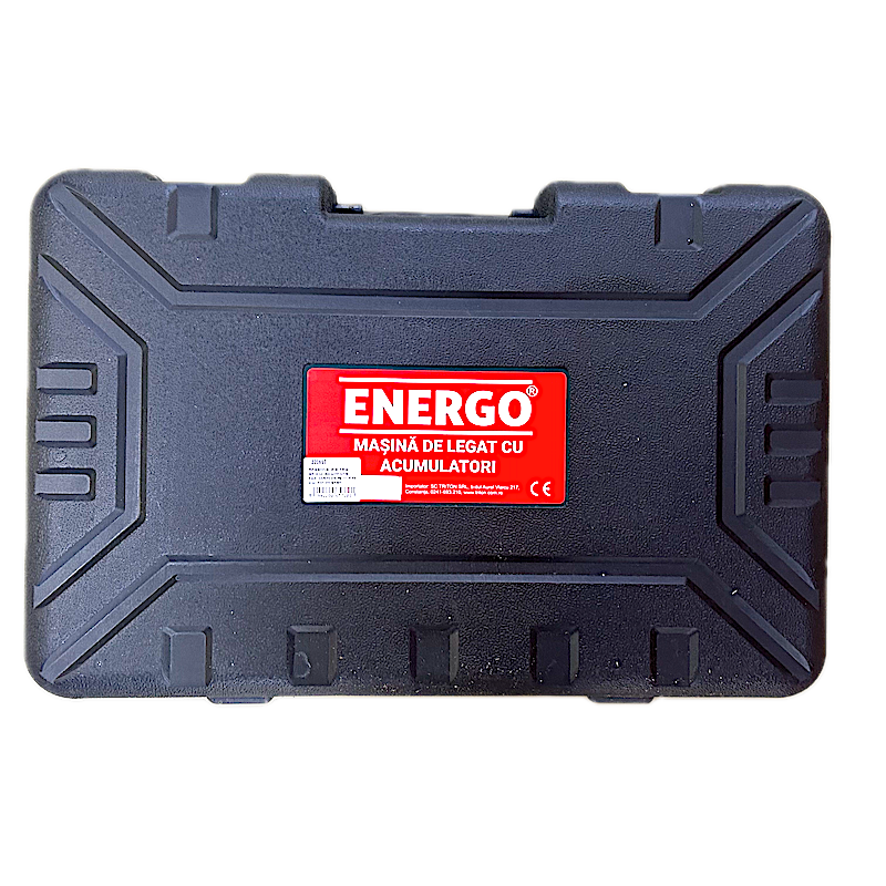 Masina De Legat Vie Cu 2 Acumulatori Energo Garden Pro Cu Fir Metalic In Hartie, Dmax-25Mm, 16,8V, 2X4,0 Ah, Kit Cu Servieta De Transport