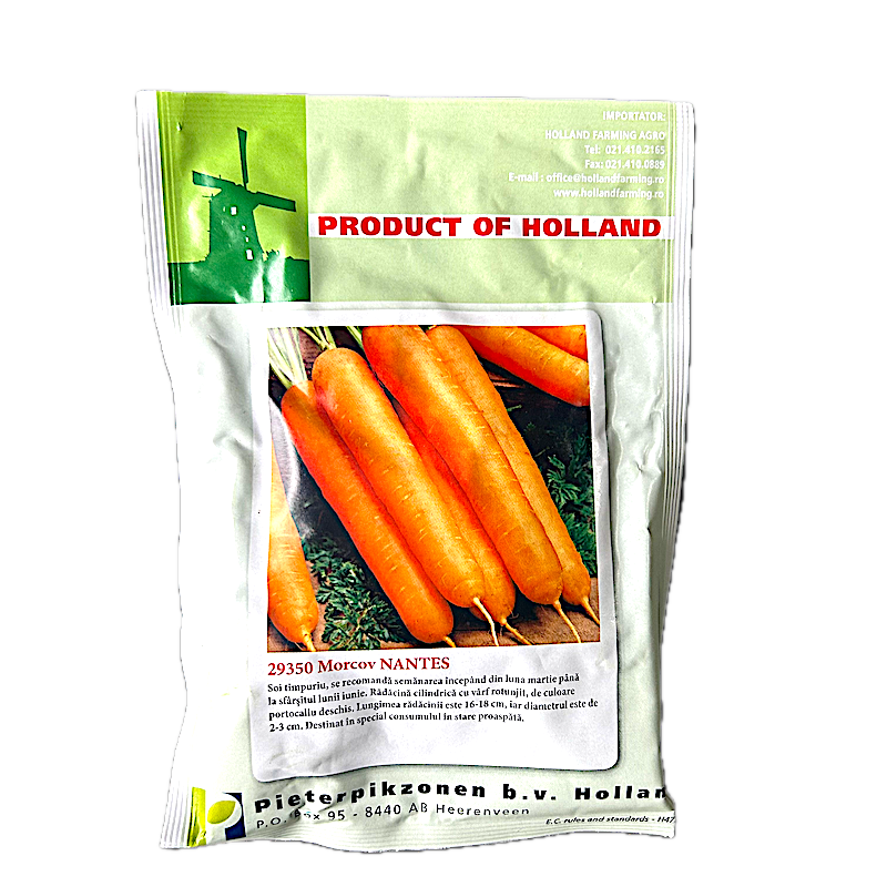 Seminte Morcov Nantes 50 Gr, Holland