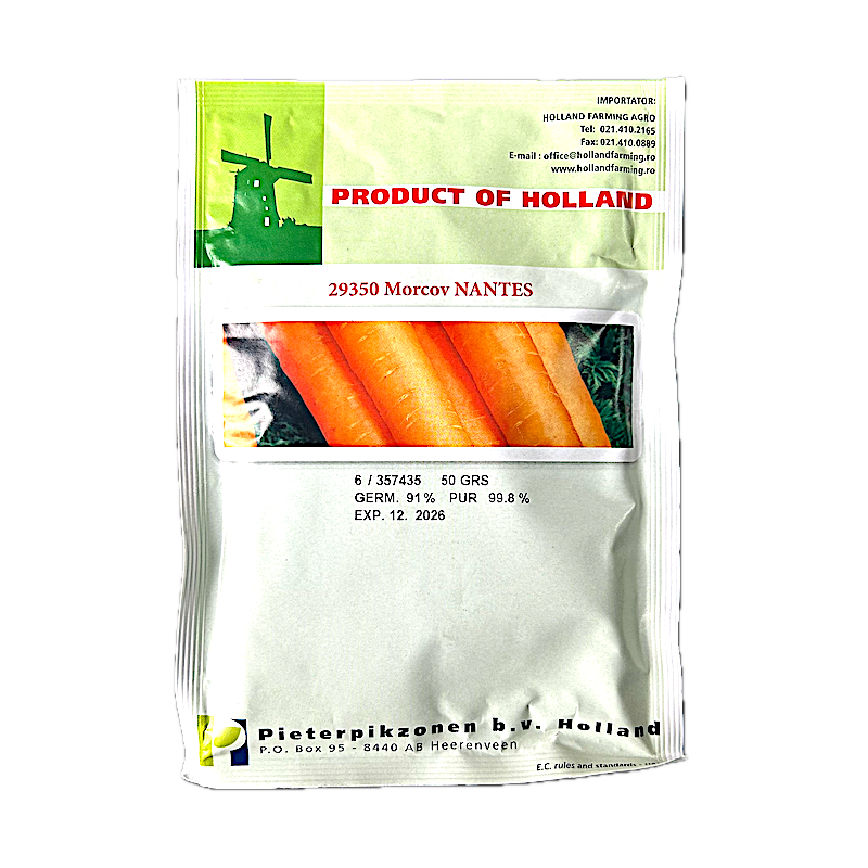 Seminte Morcov Nantes 50 Gr, Holland
