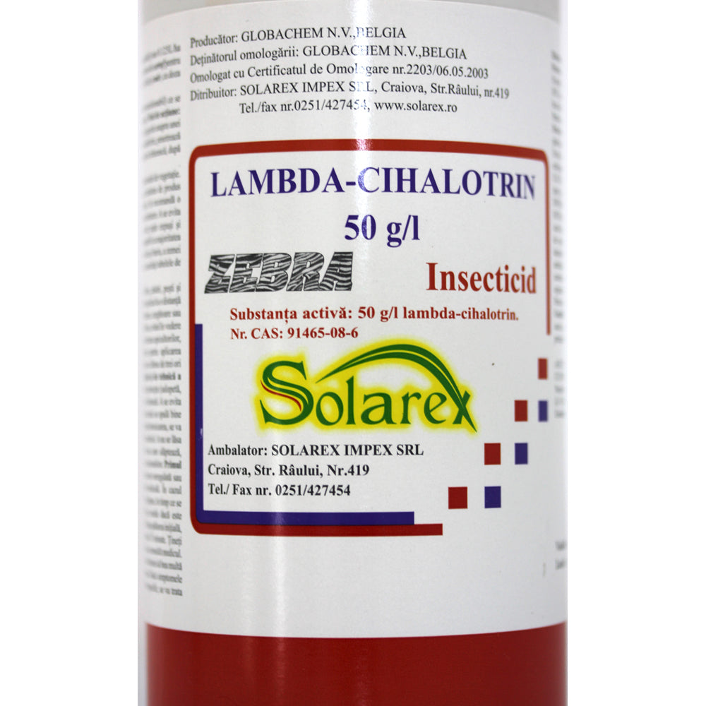 Zebra 1L, Insecticid De Contact, Globachem, Grau (Plosnita Cerealelor), Cartof (Gandacul De Colorado), Mar (Viermele Merelor)