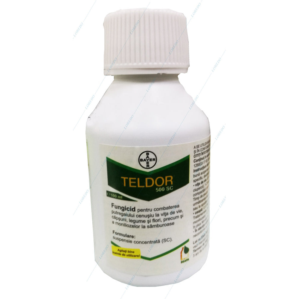 Teldor 500Sc 100 Ml, Fungicid De Contact Si Sistemic Local, Bayer, Putregai Cenusiu (Vita De Vie, Legume, Capsun, Flori Ornamentale), Monilioza (Pomi Fructiferi)
