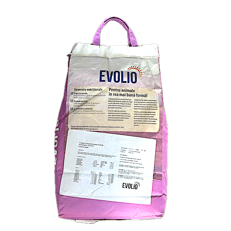 Furaj Pui Crestere-Finisare 5 Kg, Evolio