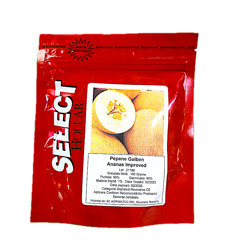 Seminte Pepene Galben Ananas Improved 100 Gr, Netratate, Select Hollar