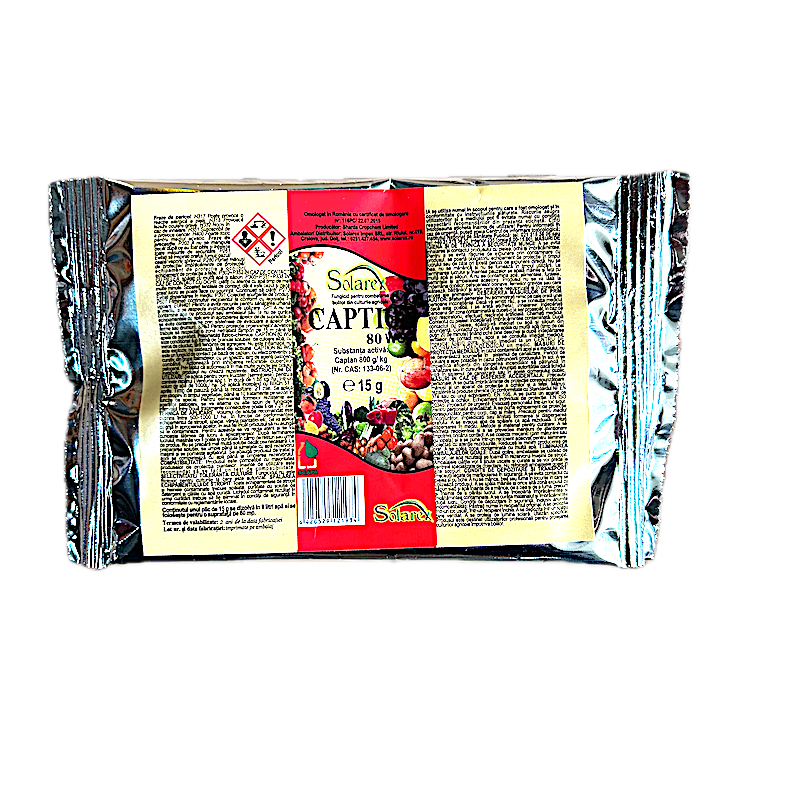 Caption 80Wg 15 Gr, Fungicid De Contact, Sharda Cropchem, Mana (Vita De Vie, Mar, Prun, Tomate, Castraveti, Ceapa)