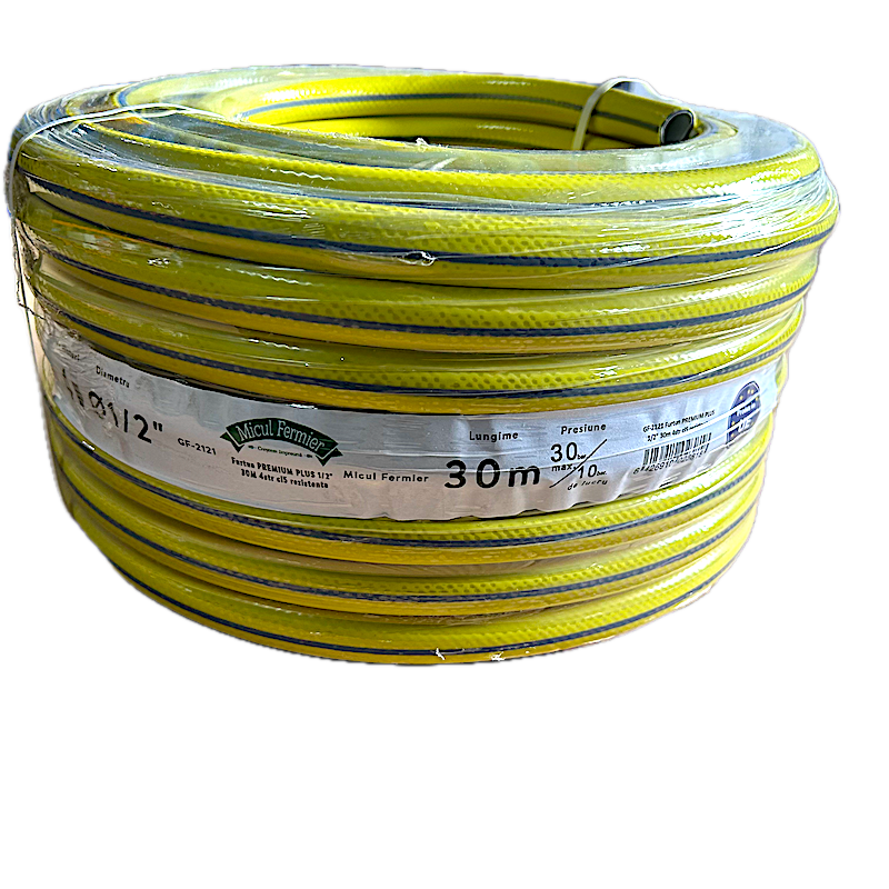 Furtun Premium Plus 1/2" 30M, 4 Straturi, Clasa 5 Rezistenta Gf-2121