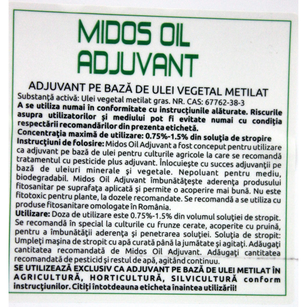 Midos Oil 1L Adjuvant/ Ulei Vegetal, Solarex