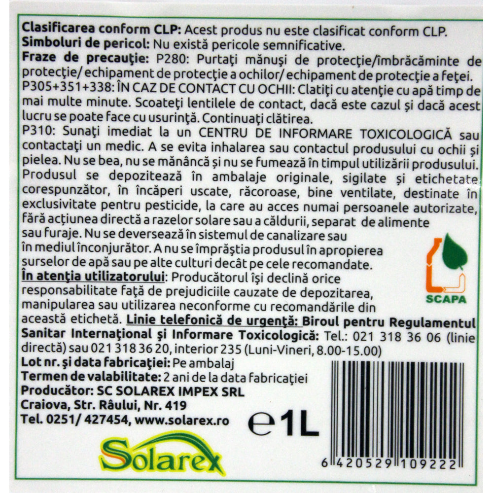Midos Oil 1L Adjuvant/ Ulei Vegetal, Solarex