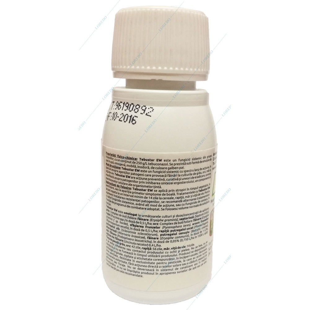 Tebustar Ew 150 Ml, Fungicid Sistemic, Nufarm, Grau, Orz (Fainare, Septorioza, Ruginam Patarea Bruna), Pomi Fructiferi (Fainare, Monilioza), Tomate (Alternarioza), Vita De Vie (Fainare)
