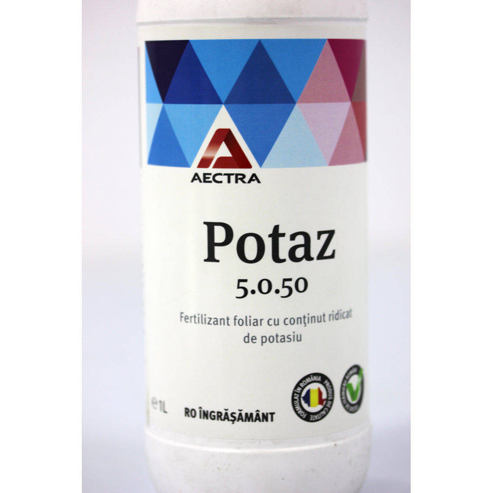 Potaz 5-0-50 1L Fertilizant/ Ingrasamant Foliar Lichid, Tip N-K (Azot 5%, Potasiu 50%), Aectra/Dow Agrosciences (Legume, Fructe)