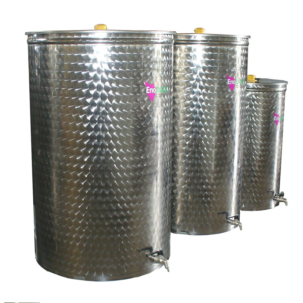 Cisterna Inox Cu Capac De Praf Eco Fpo 100 L, Enotoscana