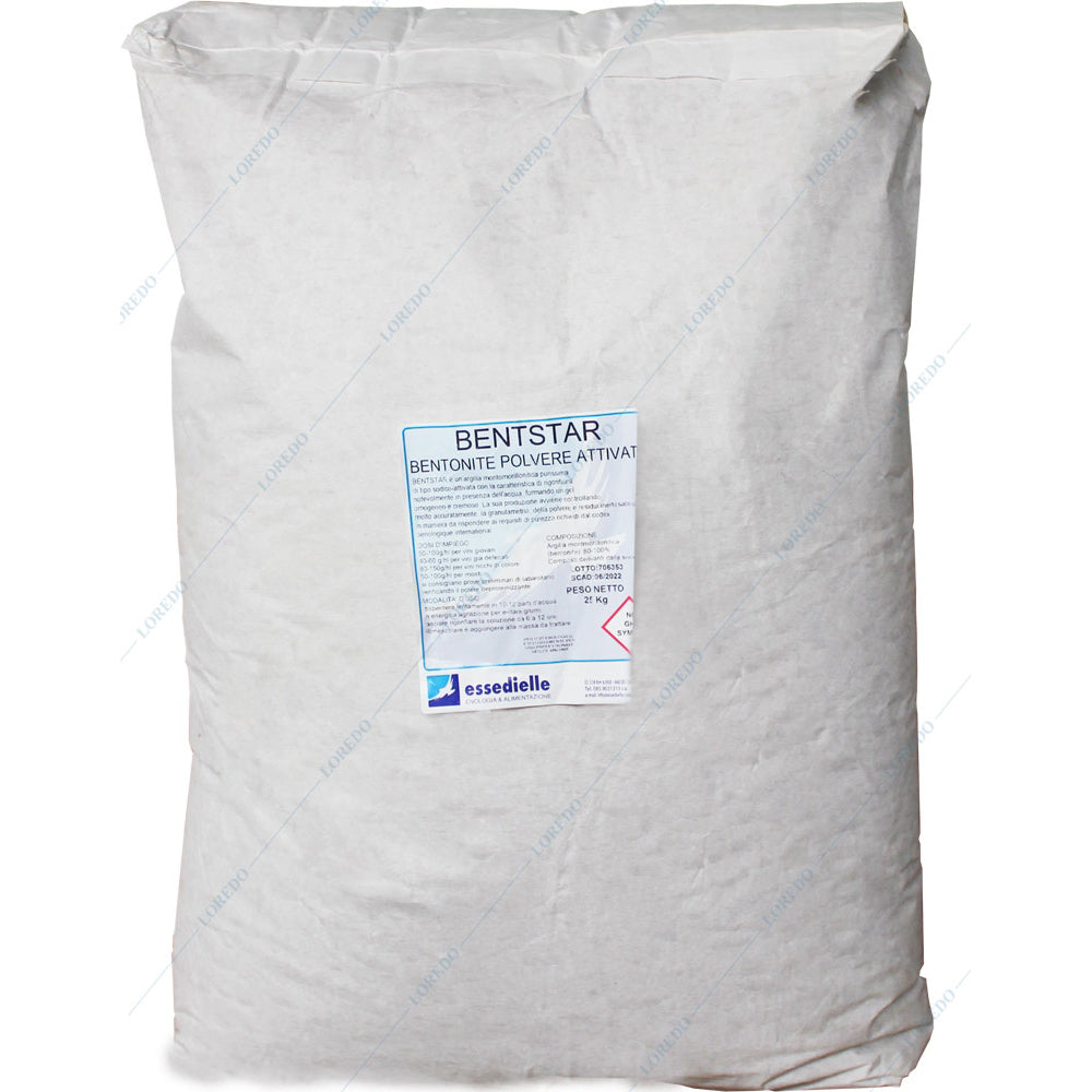 Bentstar 25 Kg Bentonita Pulbere Pentru Limpezire Vin