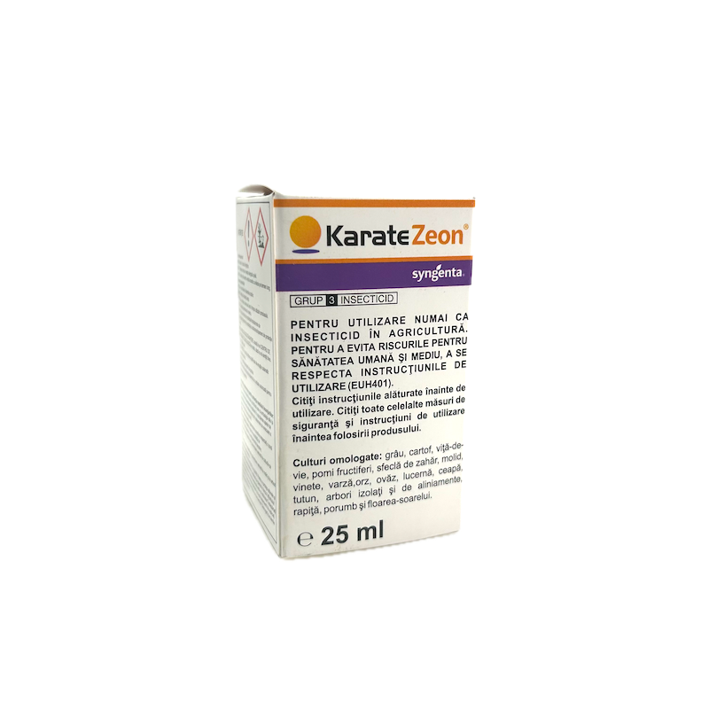 Karate Zeon 25 Ml, Insecticid Contact, Syngenta (Vita De Vie, Cartof, Ceapa, Cires, Floarea Soarelui, Grau, Orz, Lucerna, Mar, Par, Piersic, Porumb, Prun, Rapita, Varza, Vinete)