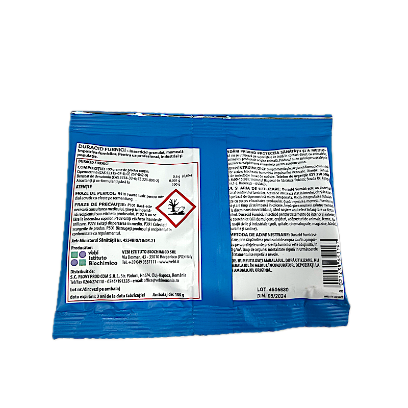Duracid Insecticid Furnici Si Paduchi 100 Gr