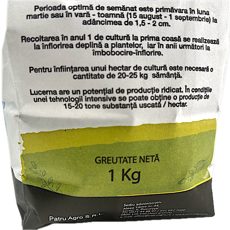Seminte Lucerna Valahia C1 1 Kg, 4Agro