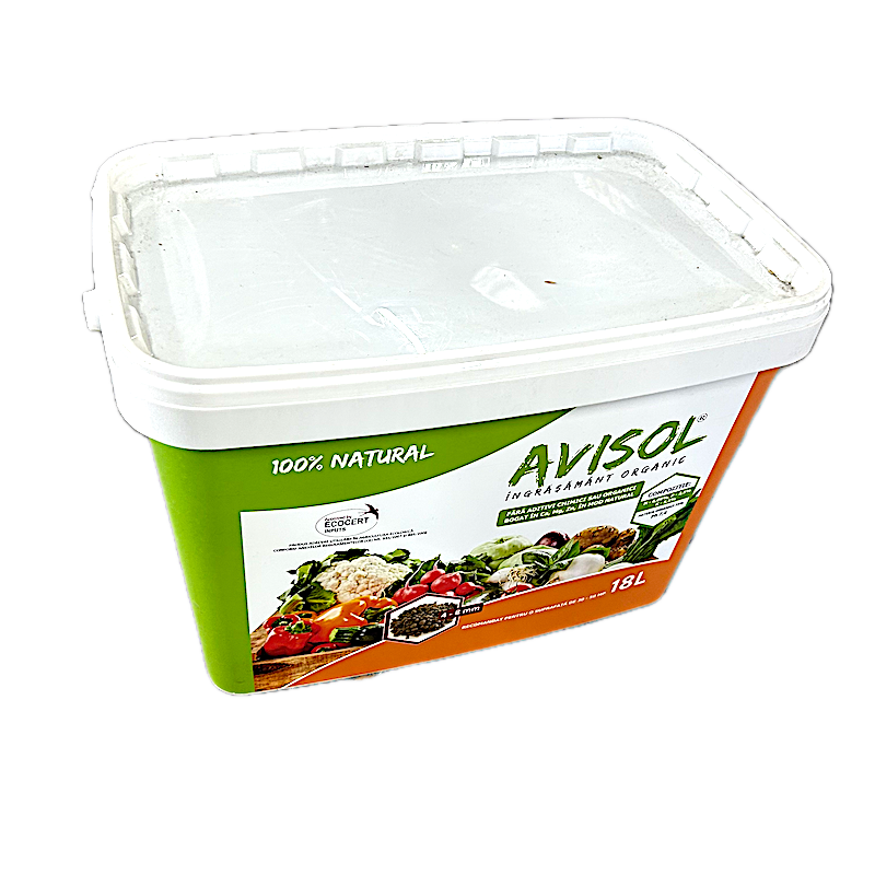 Avisol 18L Ingrasamant Organic, 4-8 Mm Granulatie (Culturi Agricole, Gradini, Legume, Flori, Livezi)