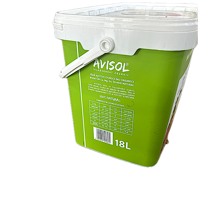 Avisol 18L Ingrasamant Organic, 4-8 Mm Granulatie (Culturi Agricole, Gradini, Legume, Flori, Livezi)