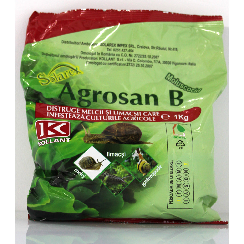 Agrosan B 1 Kg Moluscocid (Melci, Limacsi, Gastropode)