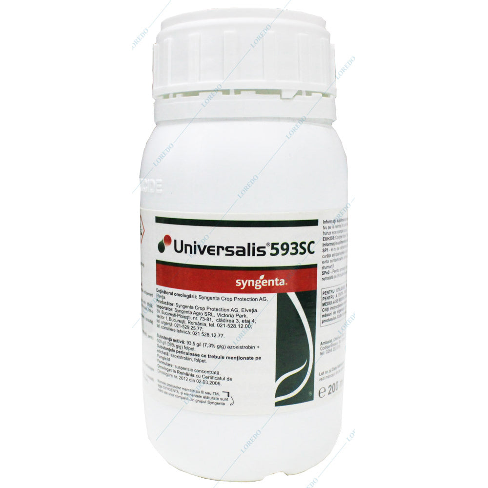 Universalis 593Sc 200 Ml, Fungicid Sistemic Si De Contact, Syngenta, 2 Substante Active, Vita De Vie (Fainare, Mana, Putregaiul Cenusiu)