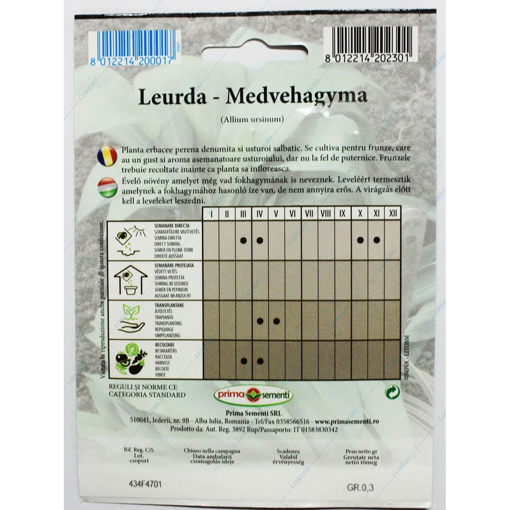 Seminte Leurda