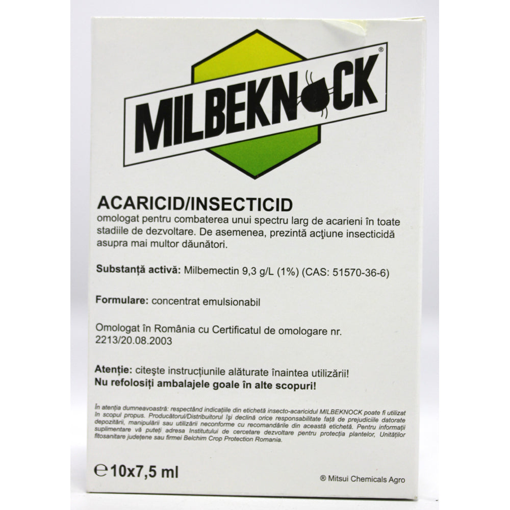 Milbeknock Ec 10 Ml Insecticid Acaricid De Contact, Belchim (Vita De Vie, Mar, Castraveti)