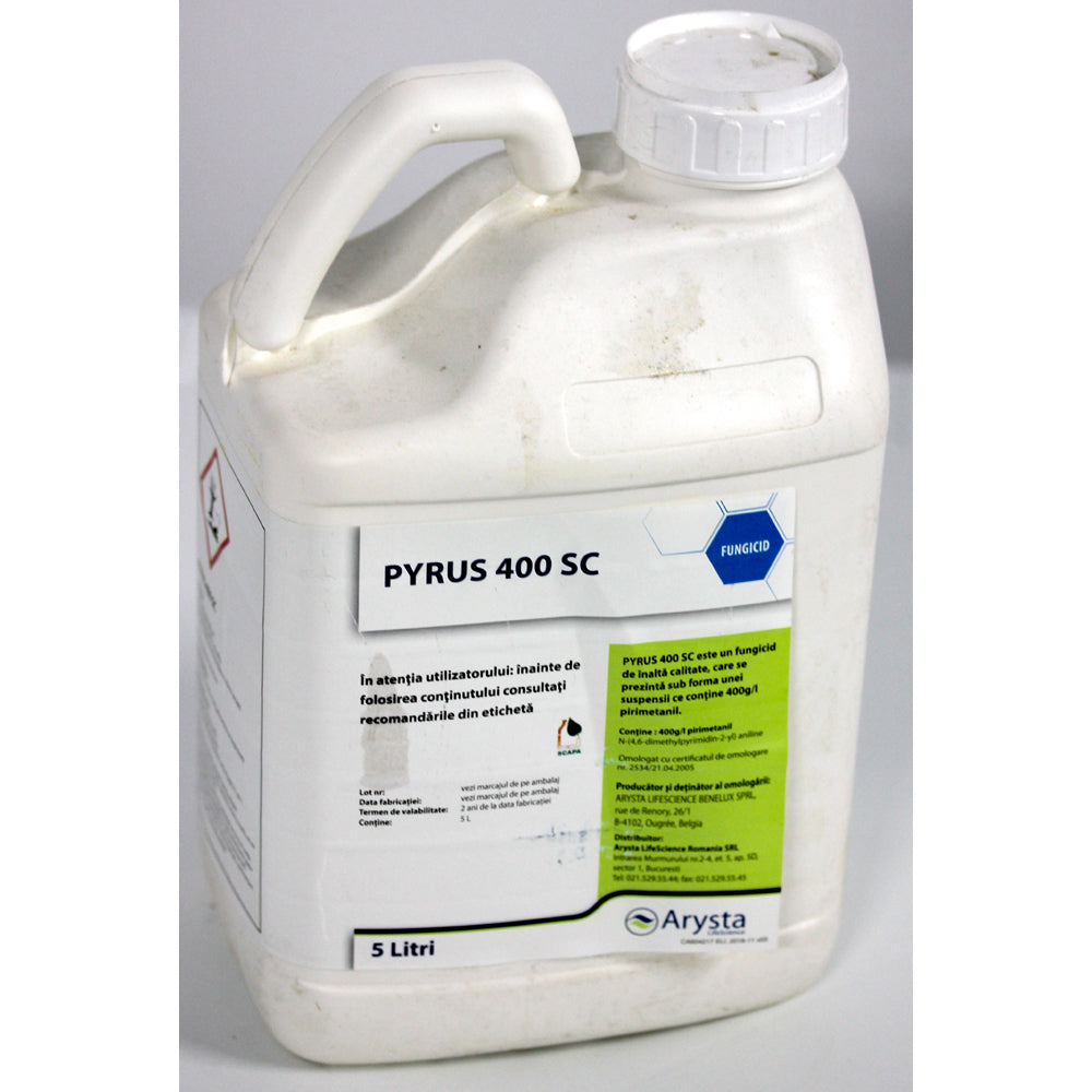 Pyrus 400Sc 5L, Fungicid De Contact, Arysta Lifescience, Putregai Cenusiu (Vita De Vie, Tomate, Floarea Soarelui), Rapan (Par)