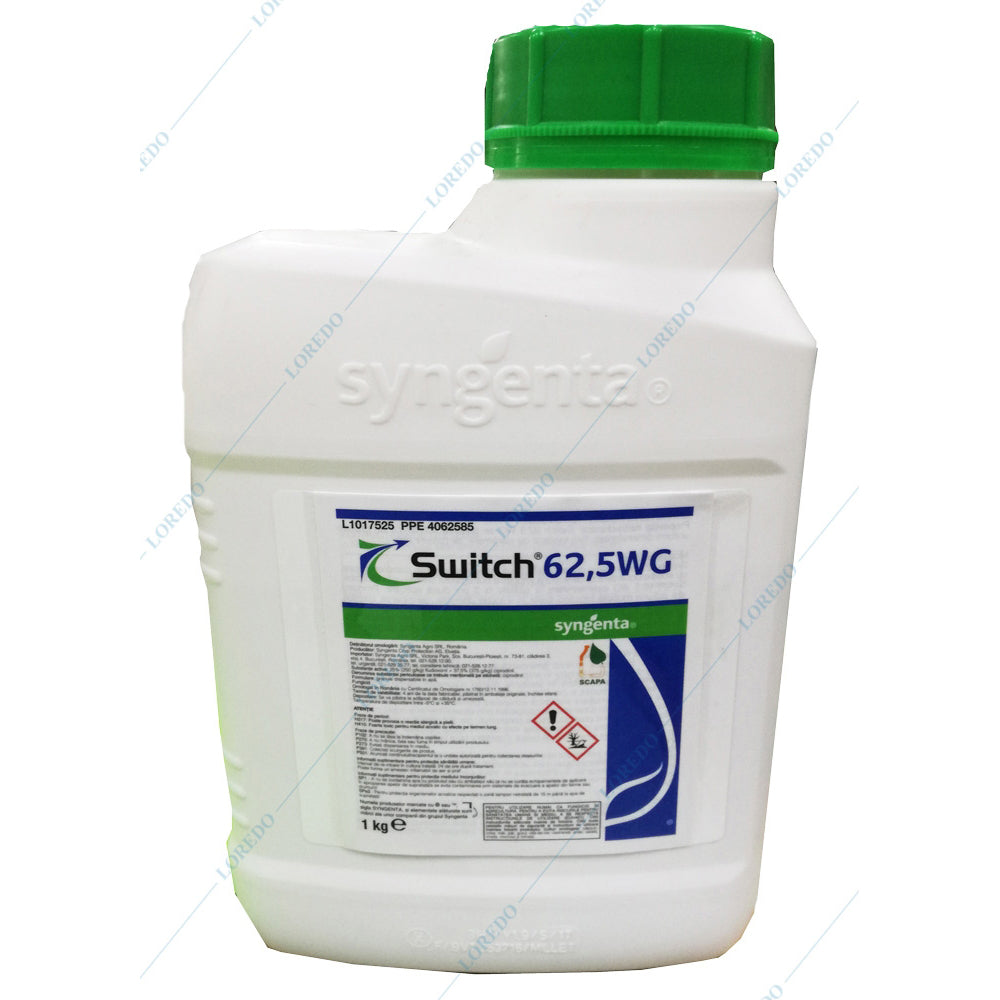 Switch 62,5Wg 1 Kg, Fungicid Sistemic Si De Contact, Syngenta, Rezistenta La Spalare (Vita De Vie, Capsun, Cires, Mar, Tomate, Ardei, Castraveti, Par, Gutui, Salata, Vinete, Morcov, Afin, Coacaz, Agris, Zmeur, Mur, Telina, Ceapa, Fasole)