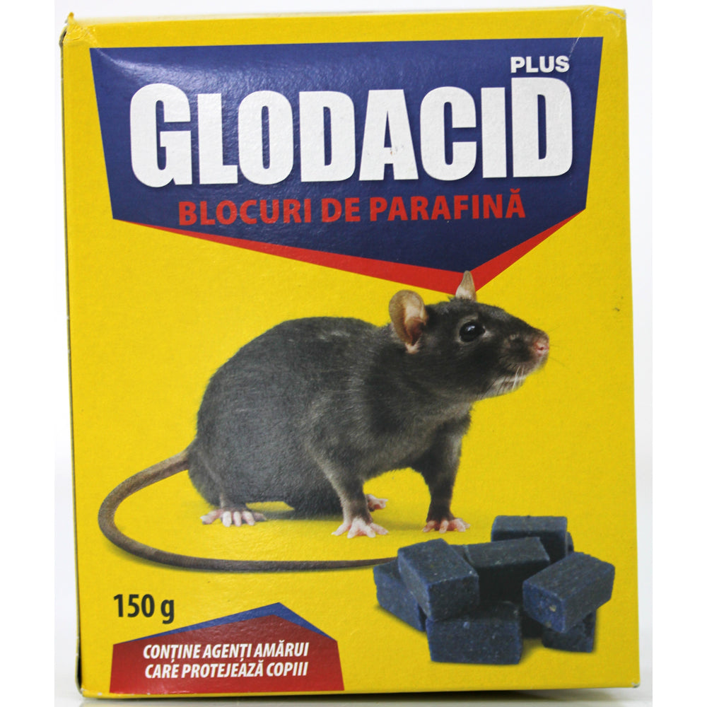 Glodacid Cerat 150 Gr, Raticid, Brodifacum, Otrava Sobolani Si Soareci De Camp