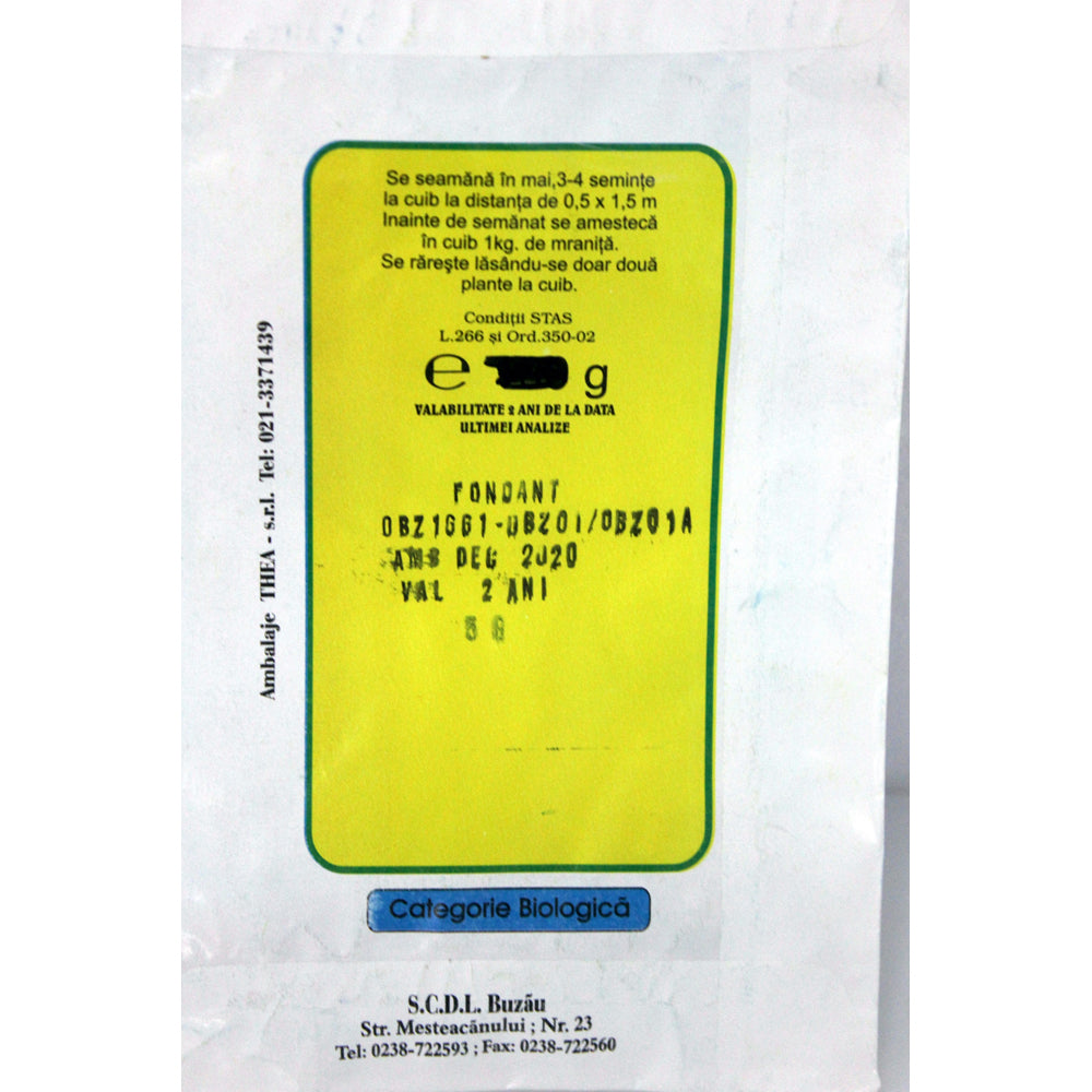 Seminte Pepene Galben Fondant 5 Gr, Scdl Buzau