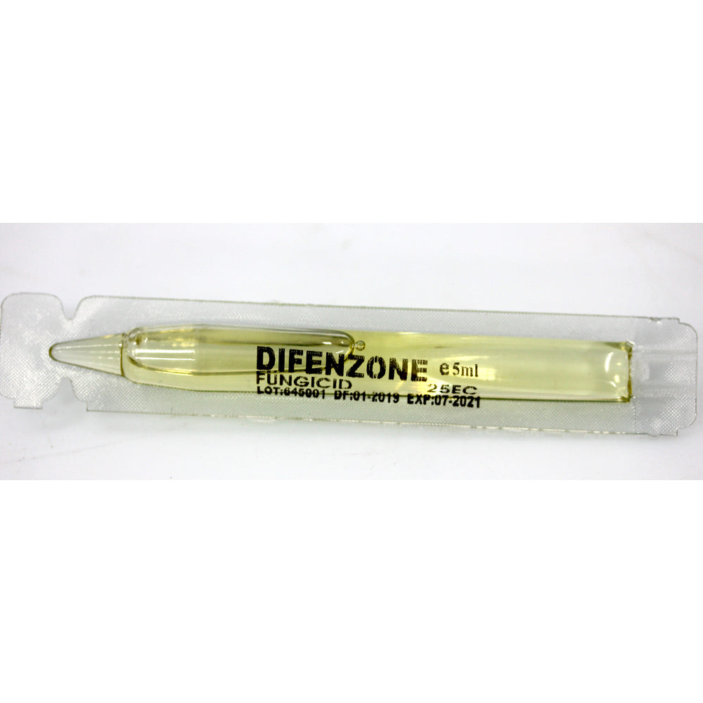Difenzone 5 Ml Fungicid Sistemic Shardacropchem (Mar, Cais, Piersic, Cires, Capsun, Rapita, Sfecla Zahar, Tomate, Visin, Par, Mur, Zmeur, Morcov, Patrunjel, Sfecla Furajera, Trandafiri, Plante Ornamentale)