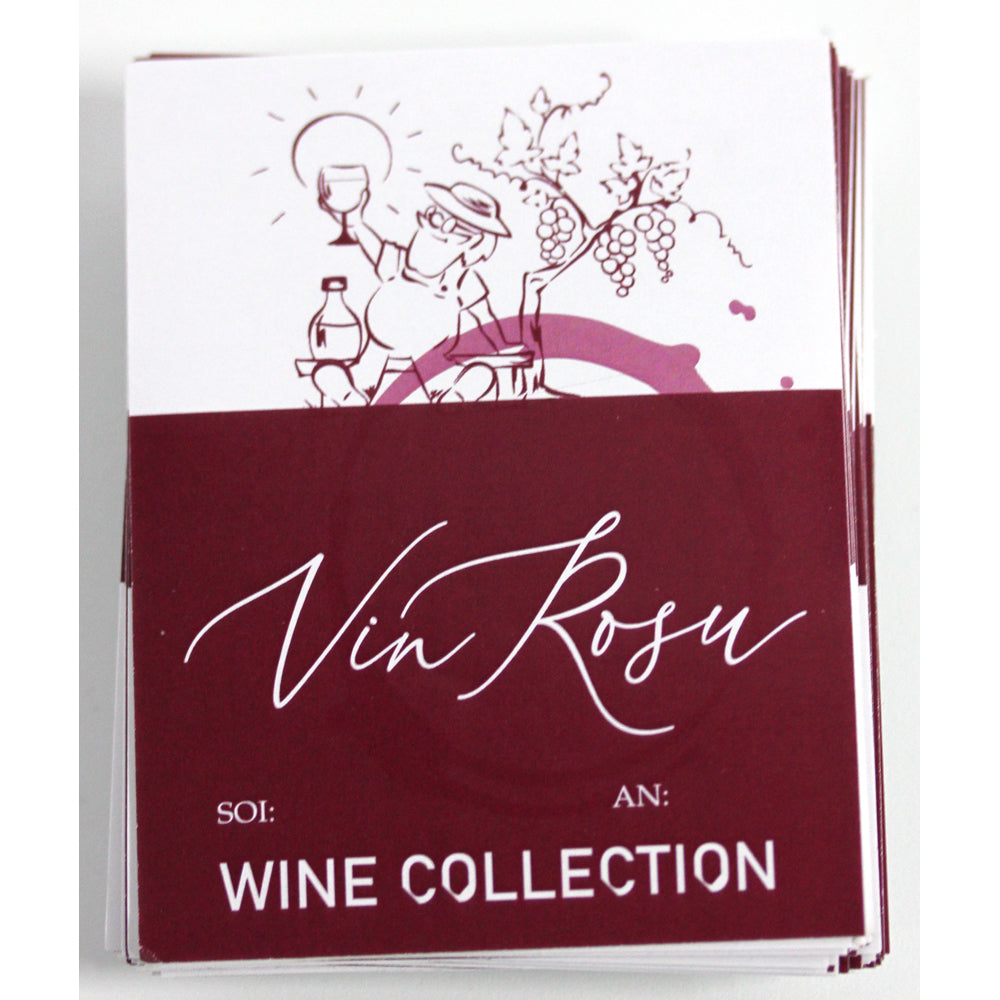 Etichete Vin Rosu Cu Fermier (48 Bucati)
