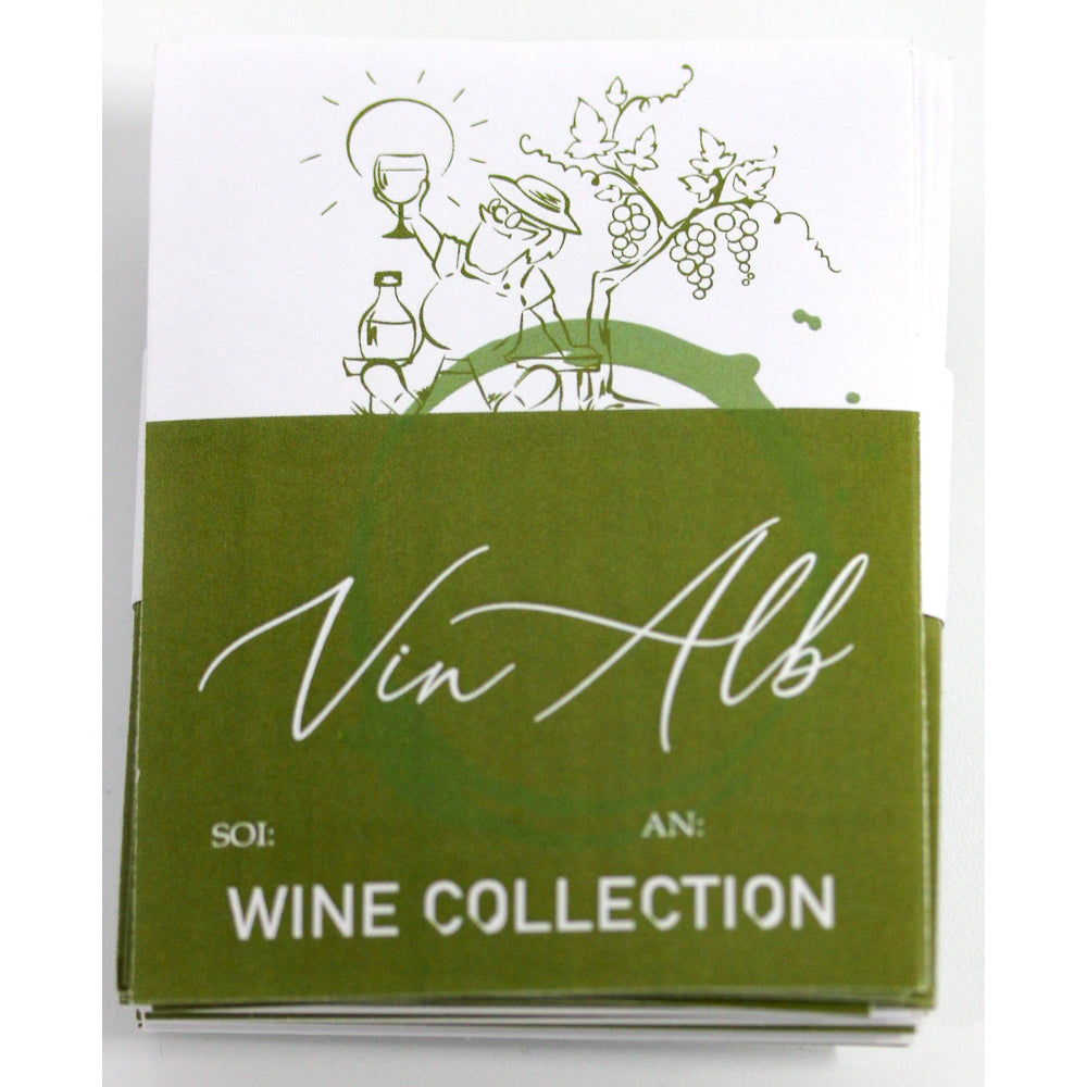 Etichete Vin Alb Cu Un Fermier (48 Bucati)