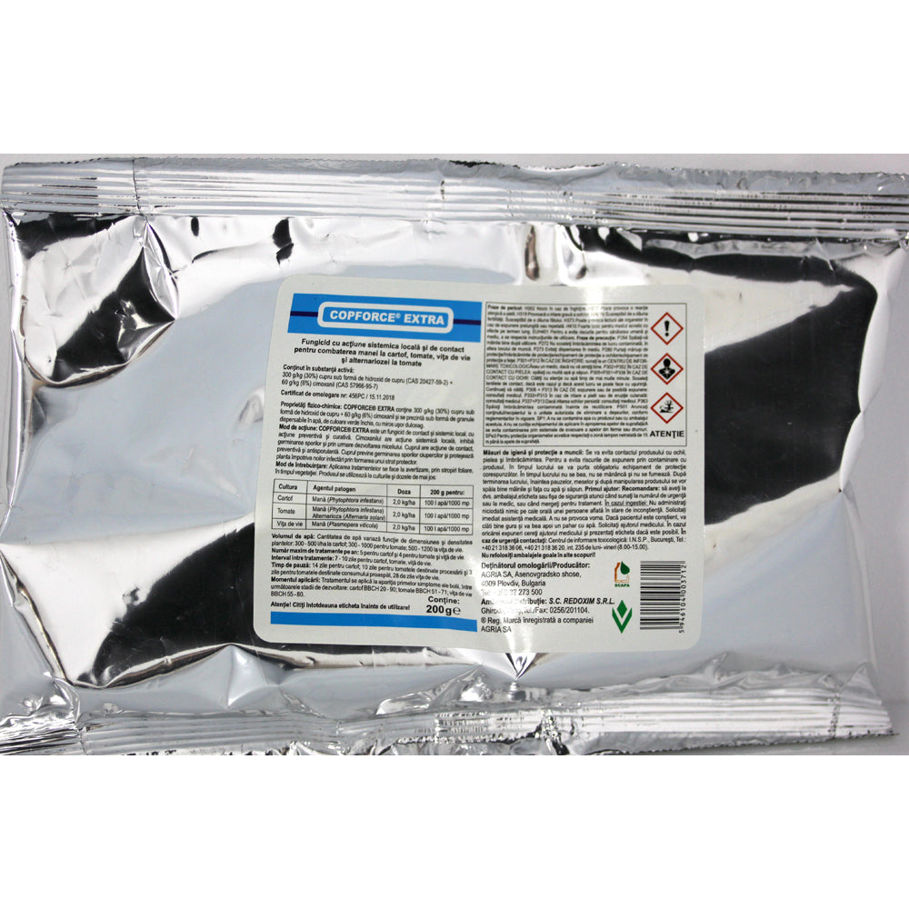 Copforce Extra 200 Gr, Fungicid Sistemic, Agria (Cartof, Tomate, Vita De Vie)