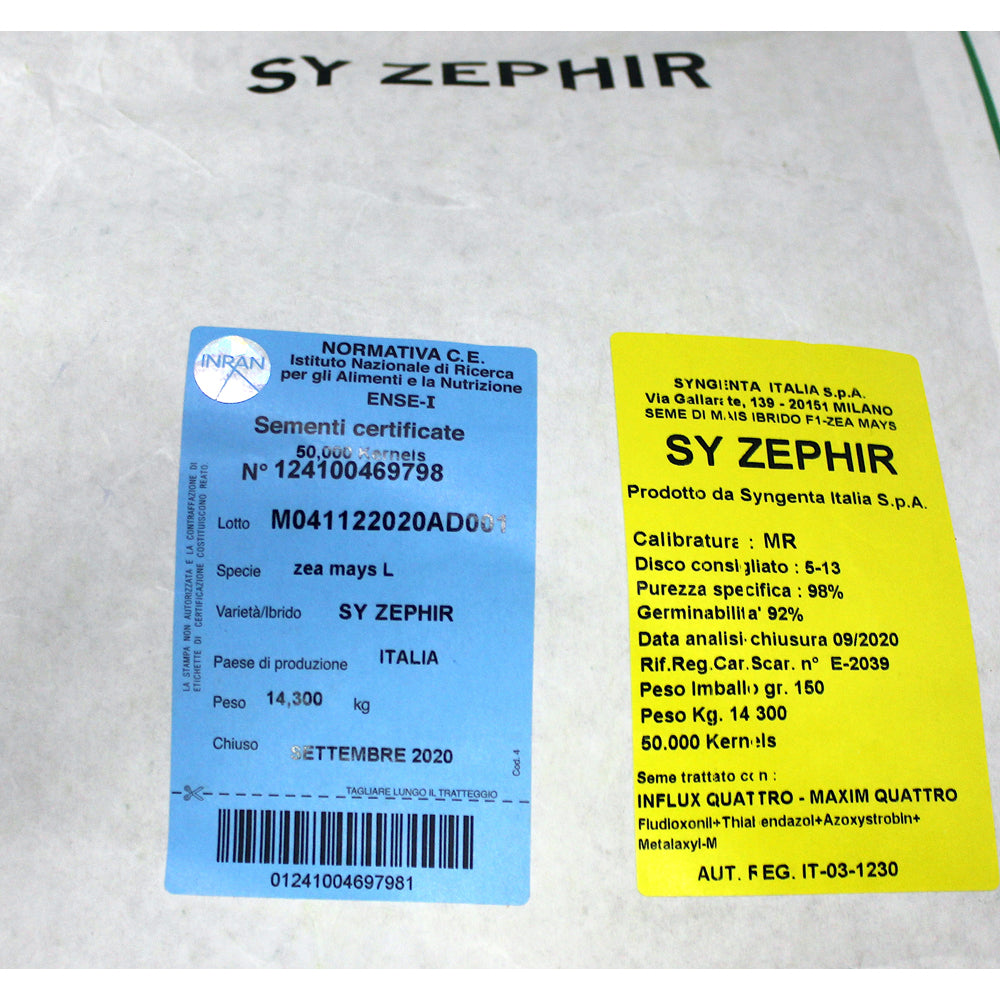 Seminte Porumb Sy Zephir 50.000 Boabe, Syngenta, Fao 350-390, Hibrid Semi-Timpuriu