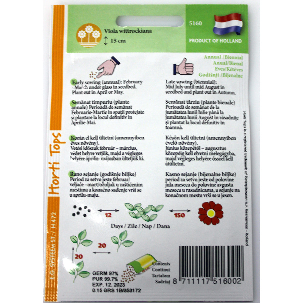 Seminte Flori Panselute Mix 0,15 Gr, Holland