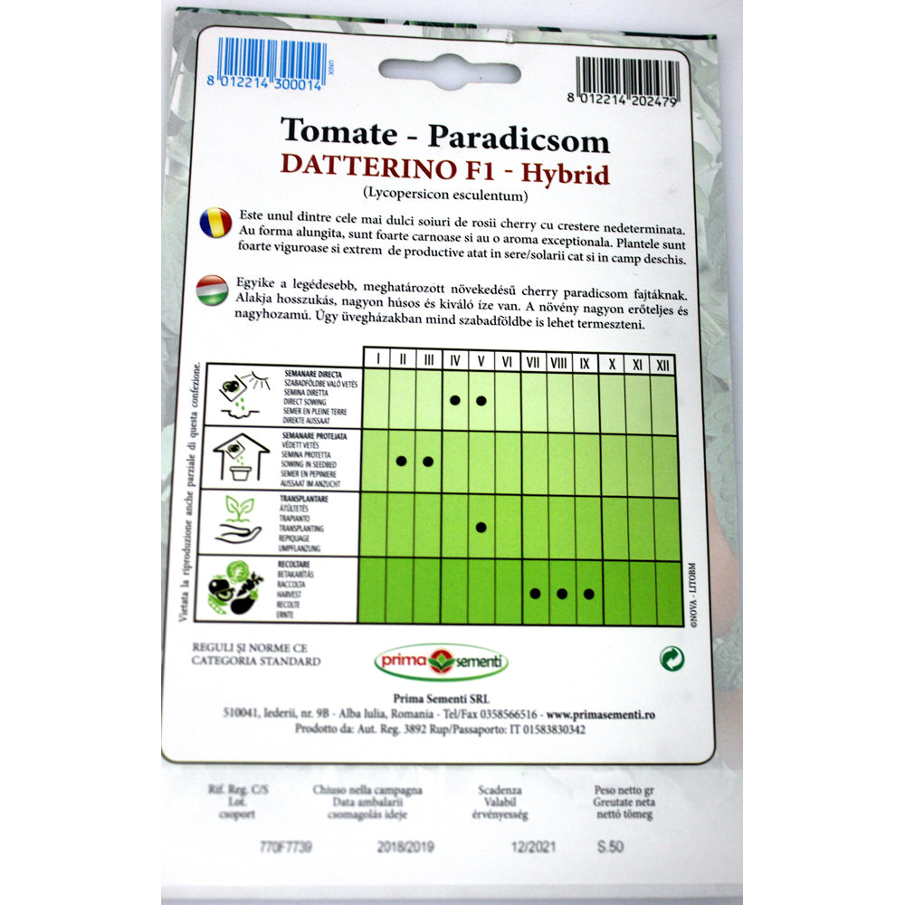 Seminte Tomate Datterino F1