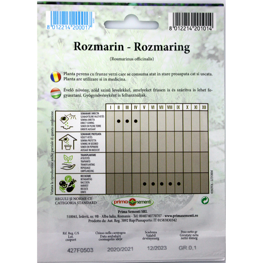 Seminte Rozmarin Prima Sementi