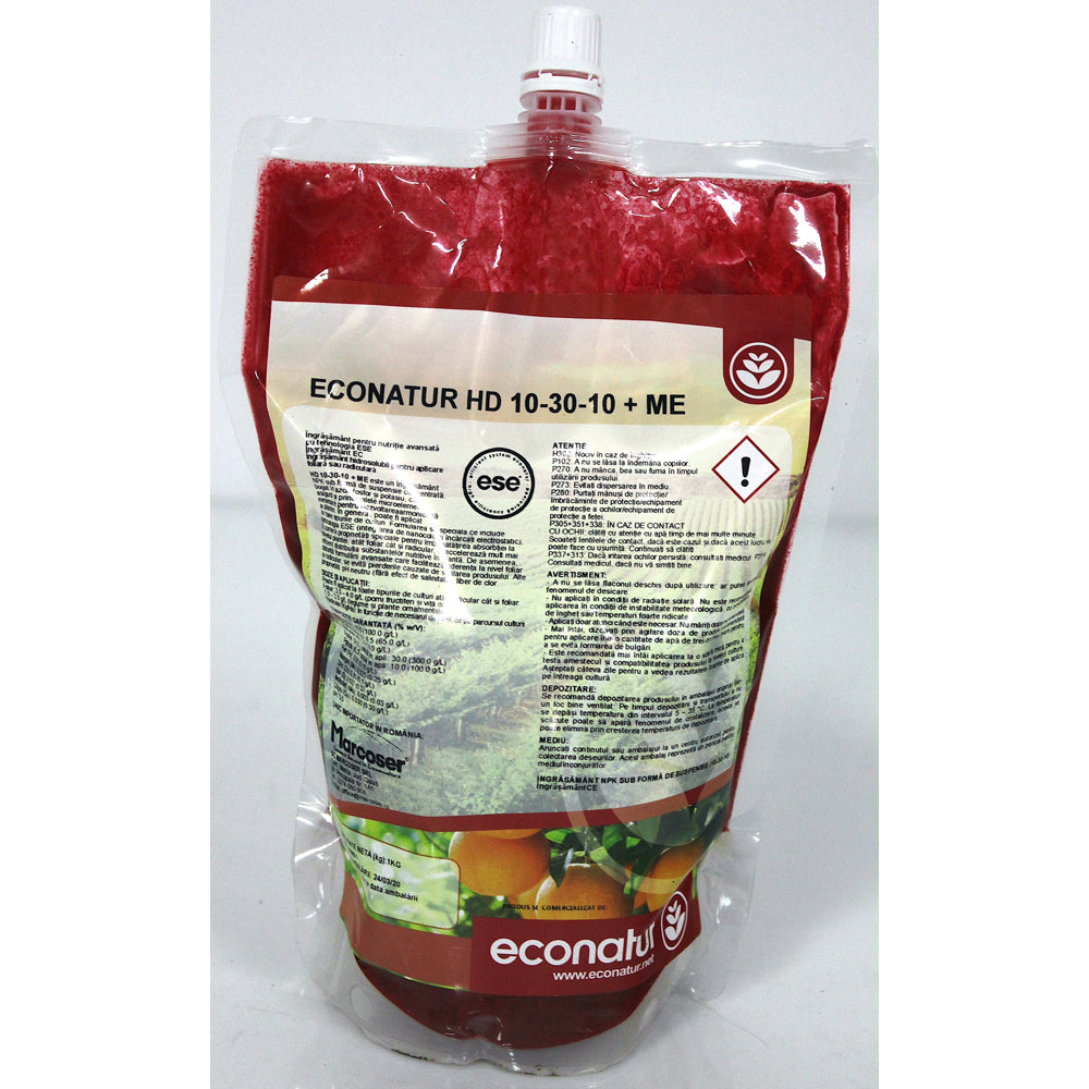 Gel Econatur Mineralgold Hd 10-30-10+Me 1 Kg Ingrasamant Npk+Microelemente