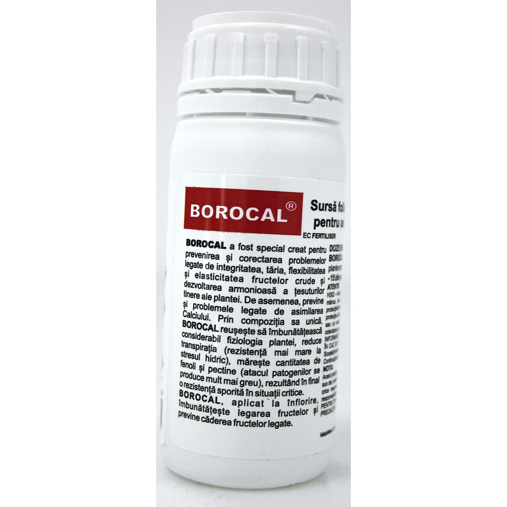 Borocal 100 Ml Ingrasamant Foliar Pentru Corectarea Carentei De Calciu, Bor, Magneziu, Codiagro (Obtinerea Fructelor Ferme, Uniform Colorate)