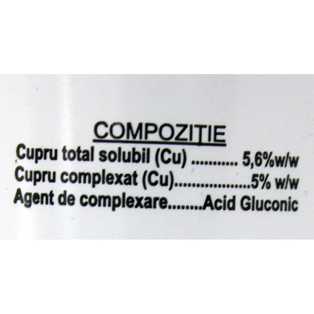 Codicobre 250 Ml Ingrasamant Foliar Si Radicular Pe Baza De Cupru Cu Efect De Preventie A Ciupercilor Si Bacteriilor, Codiagro