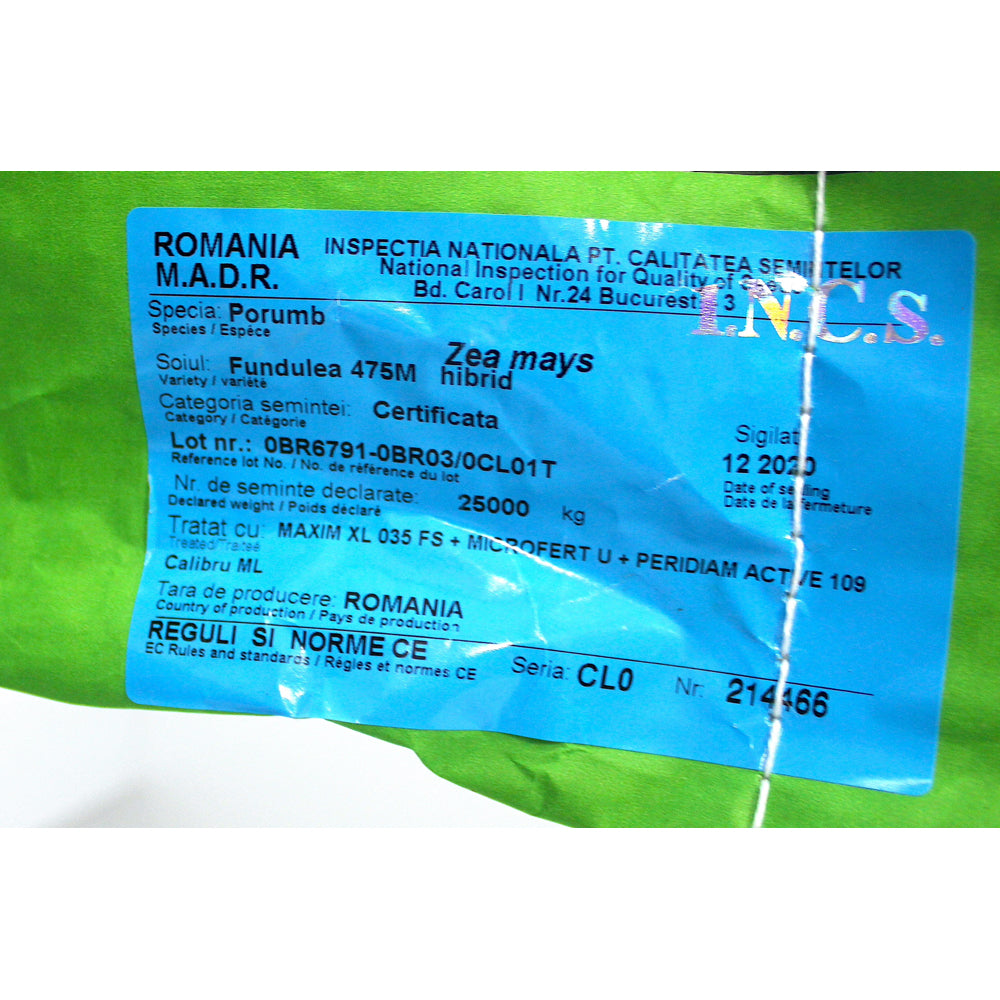 Seminte Porumb Fundulea 475M 25.000 Boabe, Ciproma, Fao 350