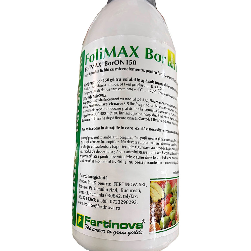 Folimax Boron150 1L Ingrasamant Lichid Foliar Cu Bor