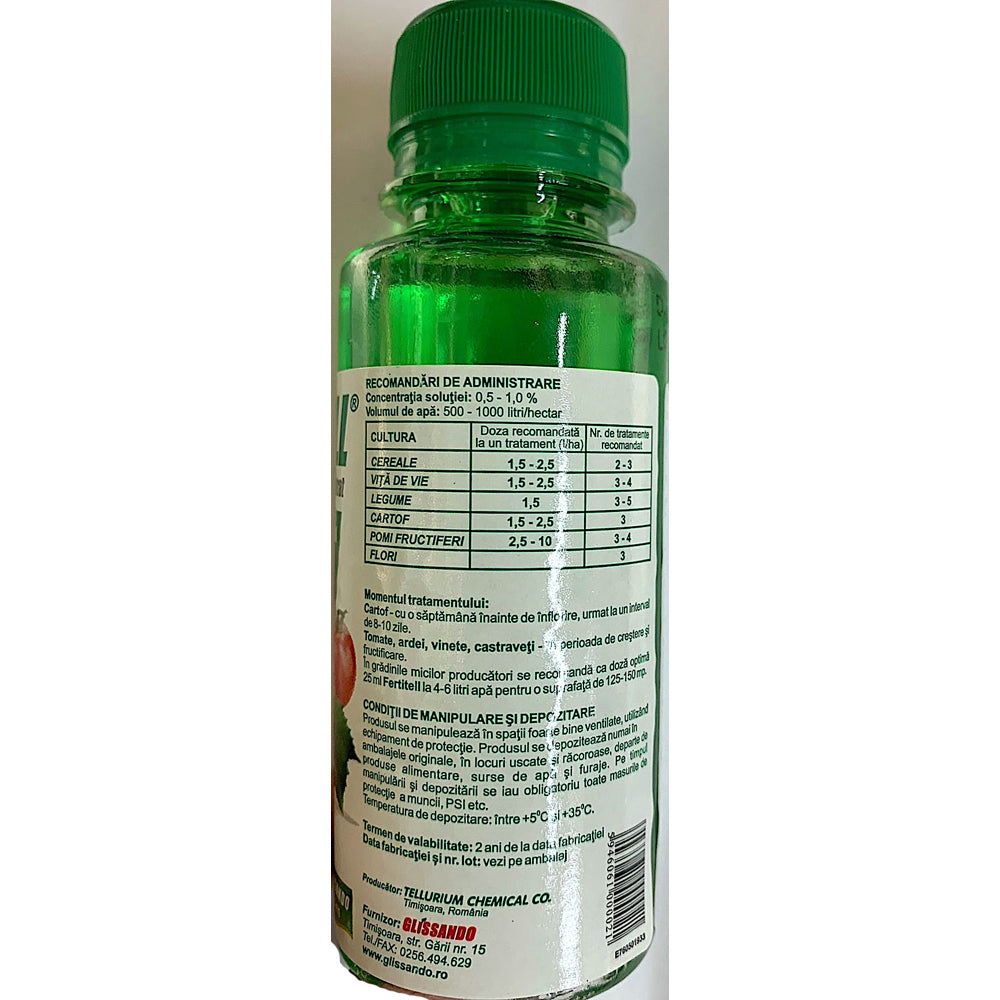 Fertitell 100 Ml Ingrasamant Foliar (Cereale, Vita De Vie, Legume, Cartof, Pomi Fructiferi, Flori)