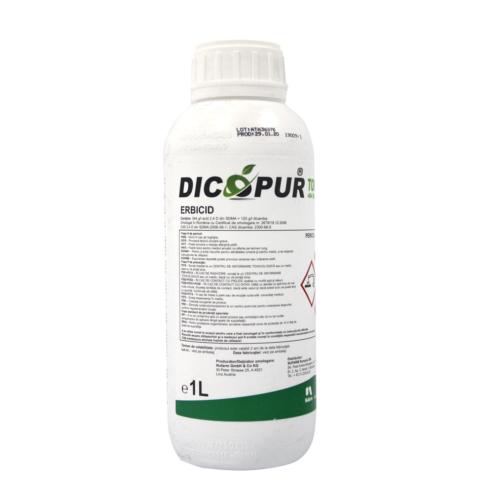 Dicopur Top 464Sl 1L, Erbicid Postemergent, Nufarm (Grau, Porumb)